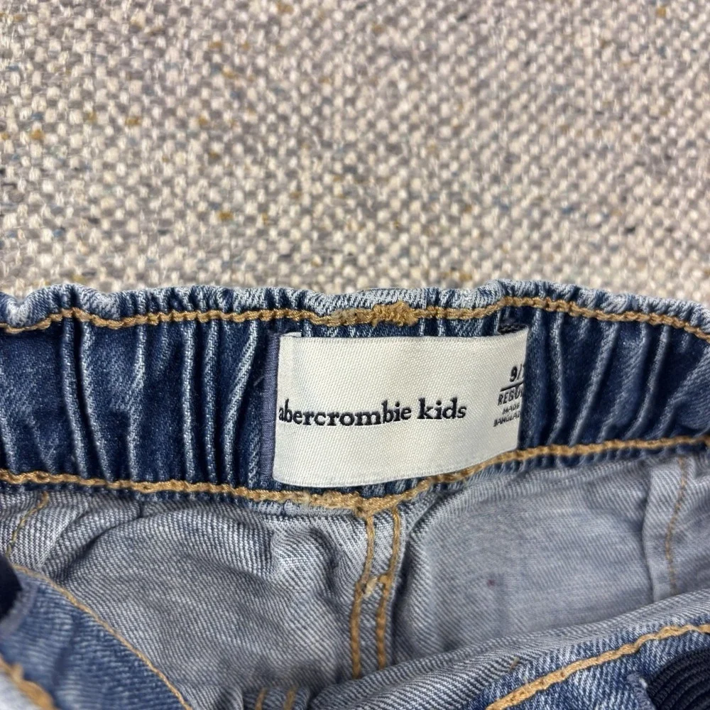 Abercrombie Kids Girls Denim Pleated Skort Mini Skirt Sz 9/10
